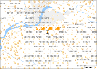 map of Sosamjŏng-ni