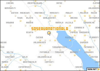 map of Şoseaua Naţională