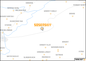 map of Sosenskiy