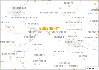 map of Sosenskiy