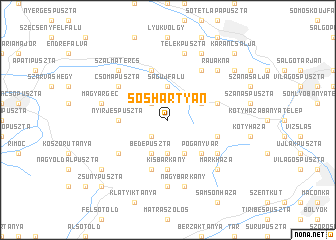 map of Sóshartyán