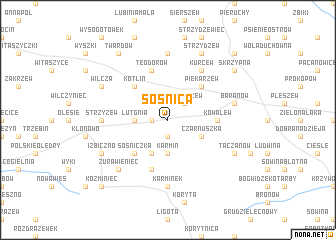 map of Sośnica