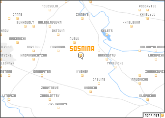 map of Sosnina