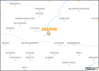 map of Sosnino