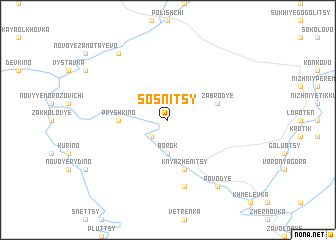 map of Sosnitsy