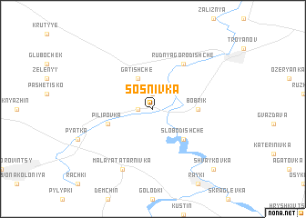 map of Sosnivka