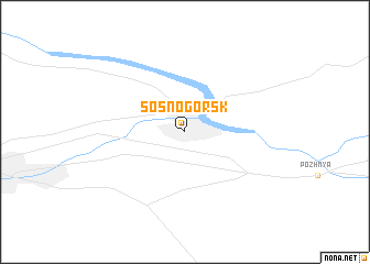 map of Sosnogorsk