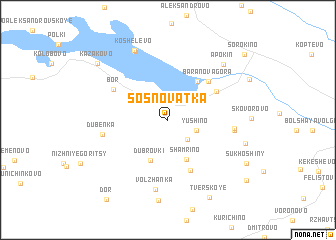 map of Sosnovatka