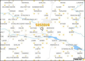 map of Sosnová