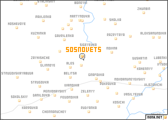 map of Sosnovets