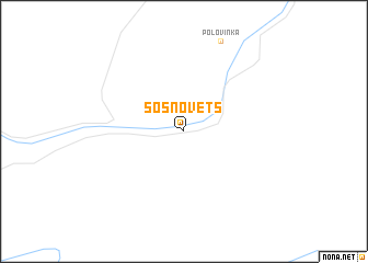 map of Sosnovets