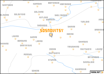 map of Sosnovitsy