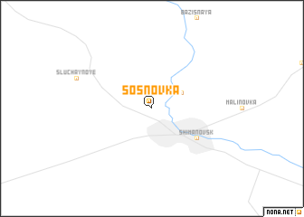 map of Sosnovka