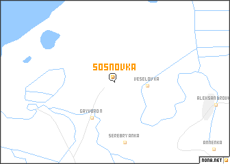 map of Sosnovka