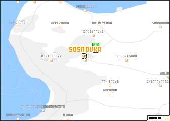 map of Sosnovka