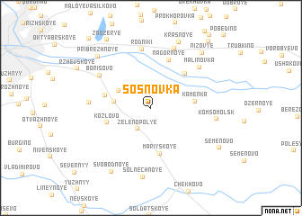 map of Sosnovka