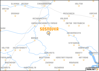 map of Sosnovka