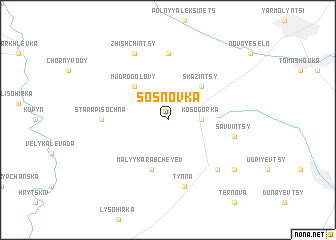 map of Sosnovka