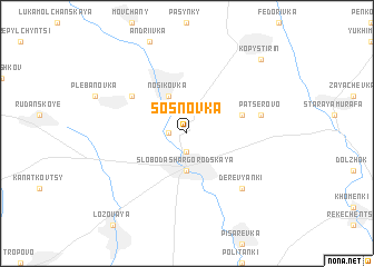 map of Sosnovka