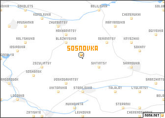 map of Sosnovka