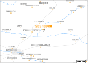 map of Sosnovka