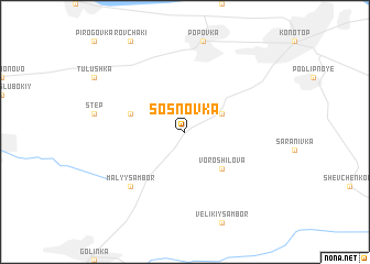 map of Sosnovka