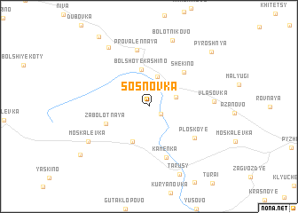 map of Sosnovka