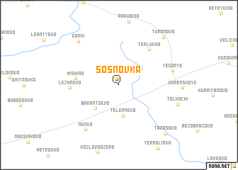 map of Sosnovka