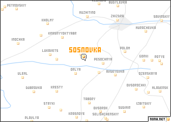 map of Sosnovka