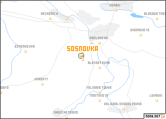 map of Sosnovka