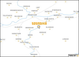 map of Sosnovka