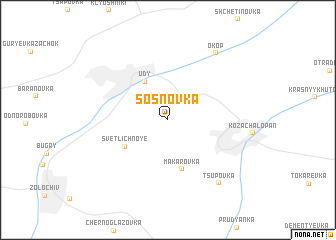 map of Sosnovka