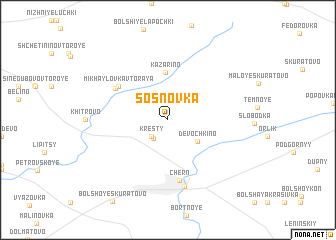 map of Sosnovka