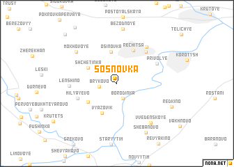 map of Sosnovka