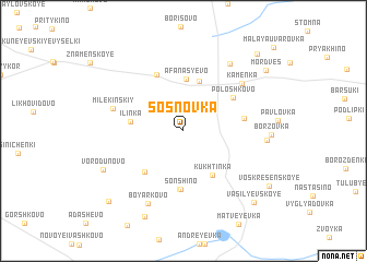 map of Sosnovka