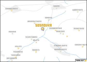 map of Sosnovka