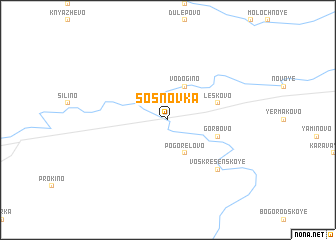 map of Sosnovka