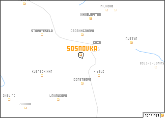 map of Sosnovka
