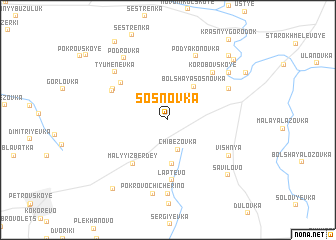 map of Sosnovka