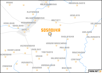 map of Sosnovka
