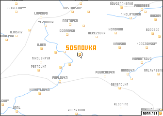 map of Sosnovka