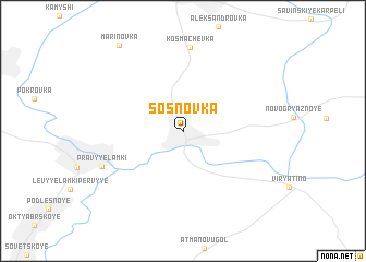 map of Sosnovka
