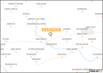 map of Sosnovka