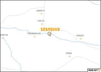 map of Sosnovka