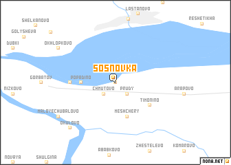 map of Sosnovka