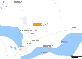 map of Sosnovka