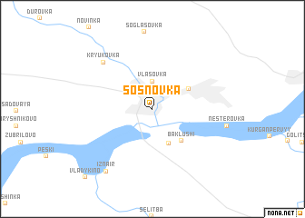 map of Sosnovka