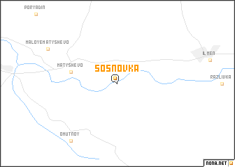 map of Sosnovka