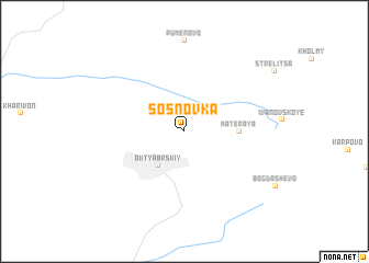 map of Sosnovka