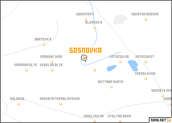 map of Sosnovka